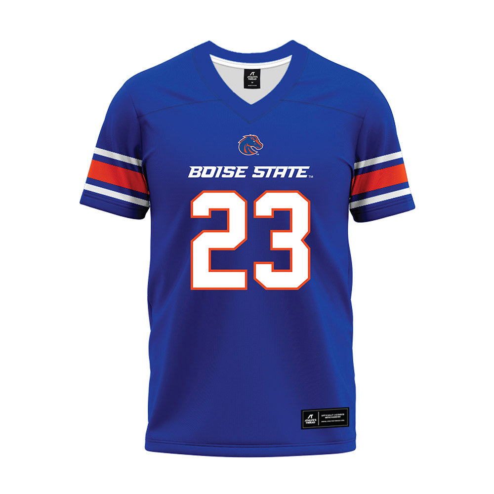 Boise State - NCAA Football : David Hill - Blue Premium Football Jersey-0