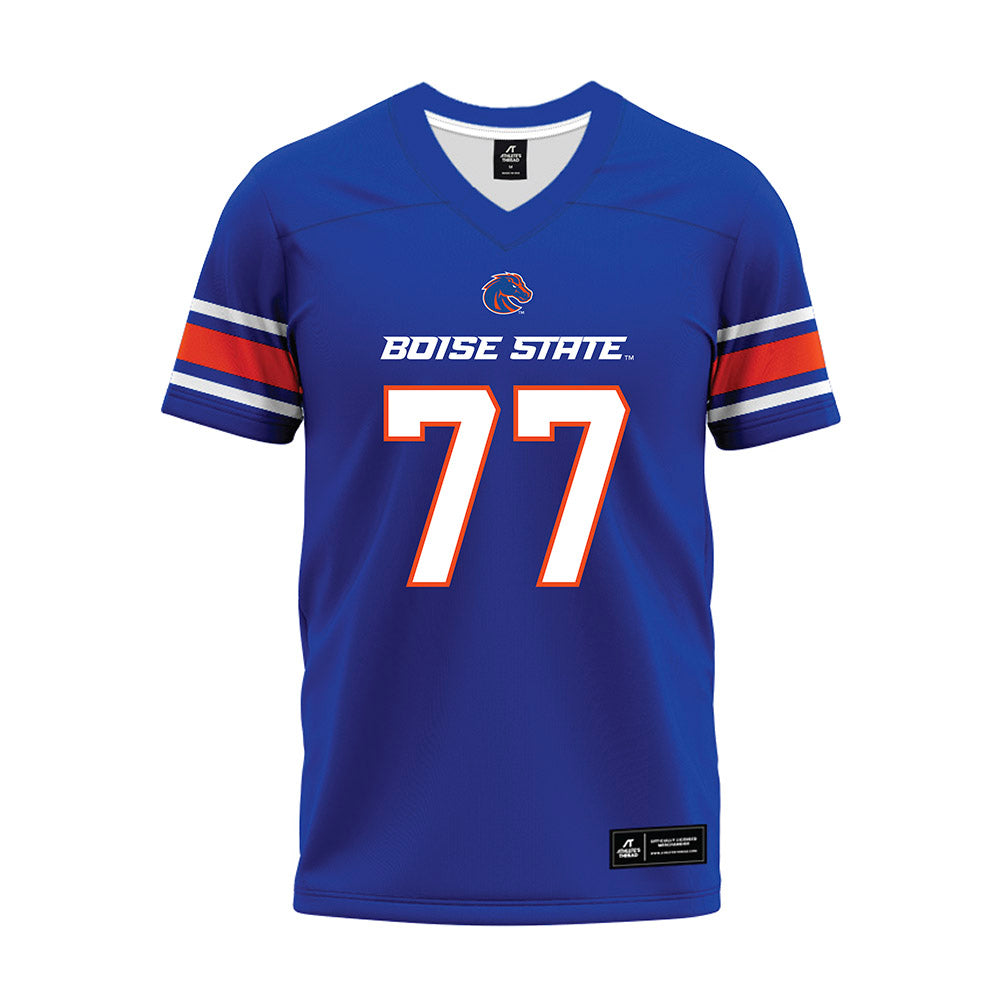 Boise State - NCAA Football : Kole Cronin - Blue Premium Football Jersey-0