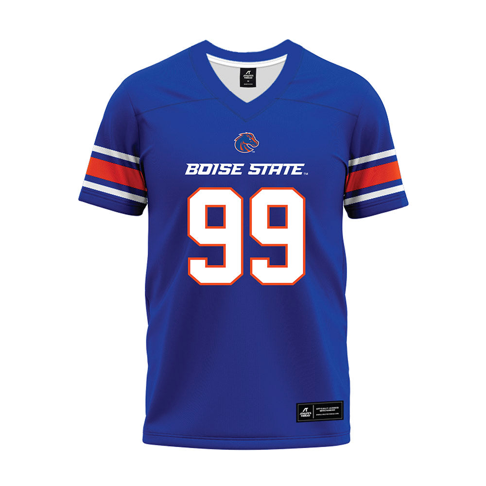 Boise State - NCAA Football : Michael Madrie - Blue Premium Football Jersey-0