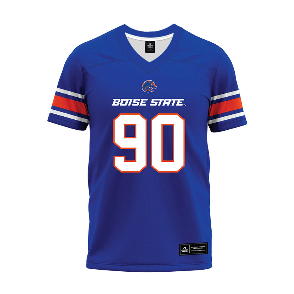 Boise State - NCAA Football : Drew Rheubottom - Blue Premium Football Jersey-0
