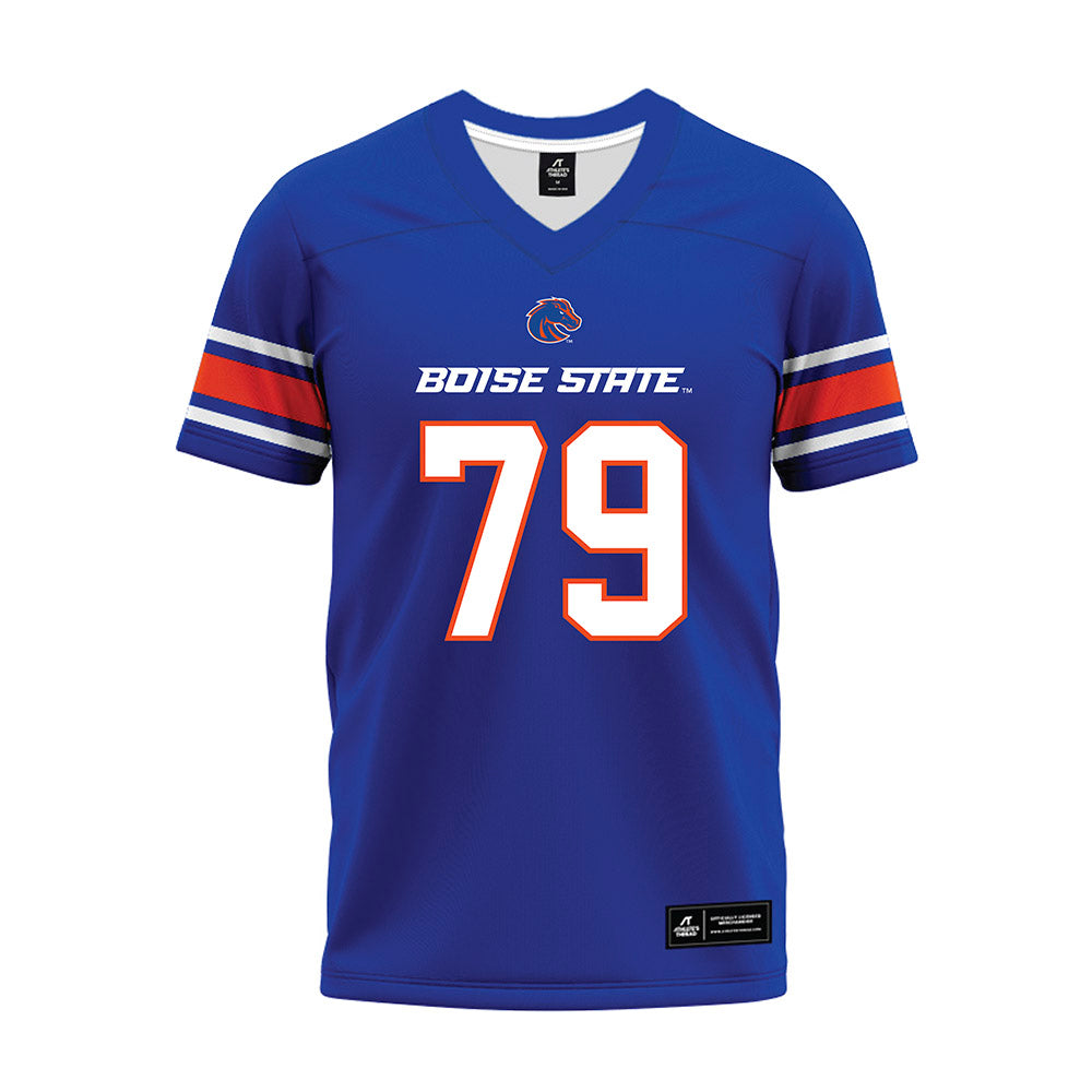 Boise State - NCAA Football : Connor Warkentin - Blue Premium Football Jersey-0