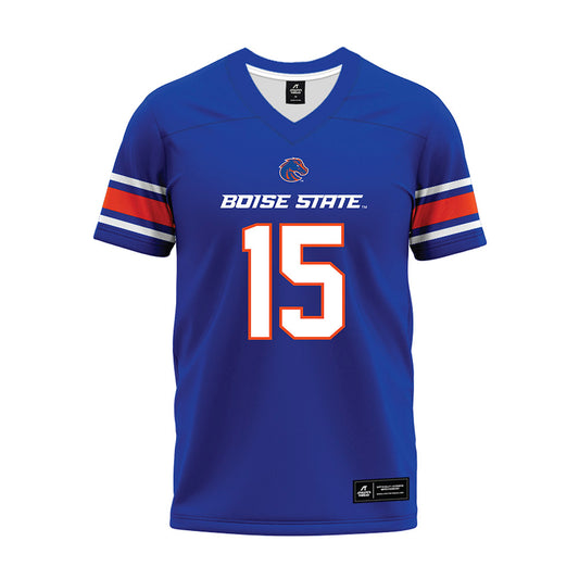 Boise State - NCAA Football : Zeke Martinez - Blue Premium Football Jersey-0