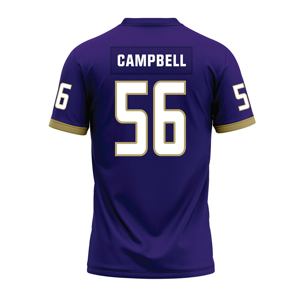 JMU - NCAA Football : JaKobe Campbell - Purple Premium Football Jersey-1