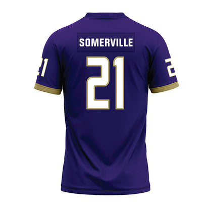 JMU - NCAA Football : Jamari Somerville - Purple Premium Football Jersey