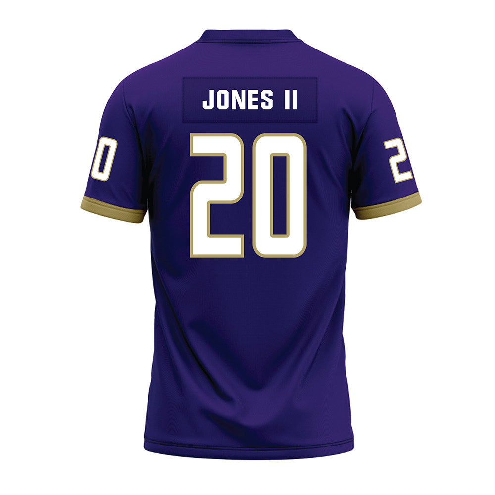 JMU - NCAA Football : Terrence Jones II - Purple Premium Football Jersey-1