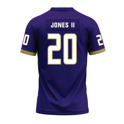 JMU - NCAA Football : Terrence Jones II - Purple Premium Football Jersey-1