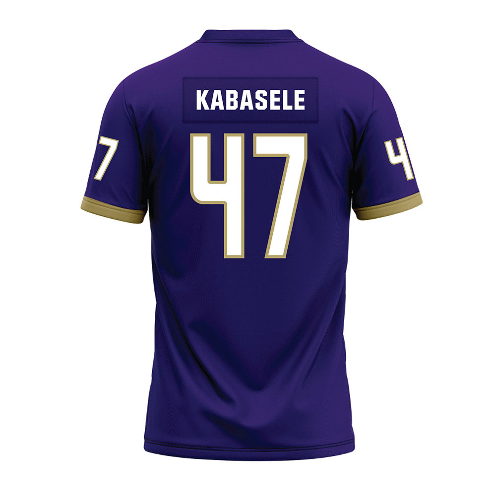 JMU - NCAA Football : Kevin Kabasele - Purple Premium Football Jersey-1