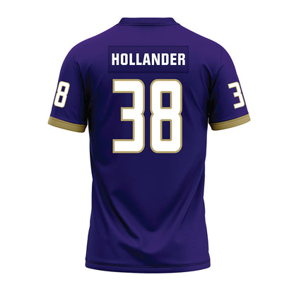 JMU - NCAA Football : Stephen Hollander - Purple Premium Football Jersey