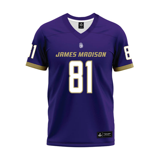 JMU - NCAA Football : Chase Pensyl - Purple Premium Football Jersey-0