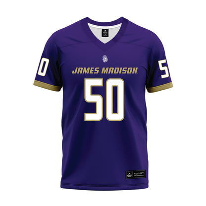 JMU - NCAA Football : Jesse Sears - Purple Premium Football Jersey-0