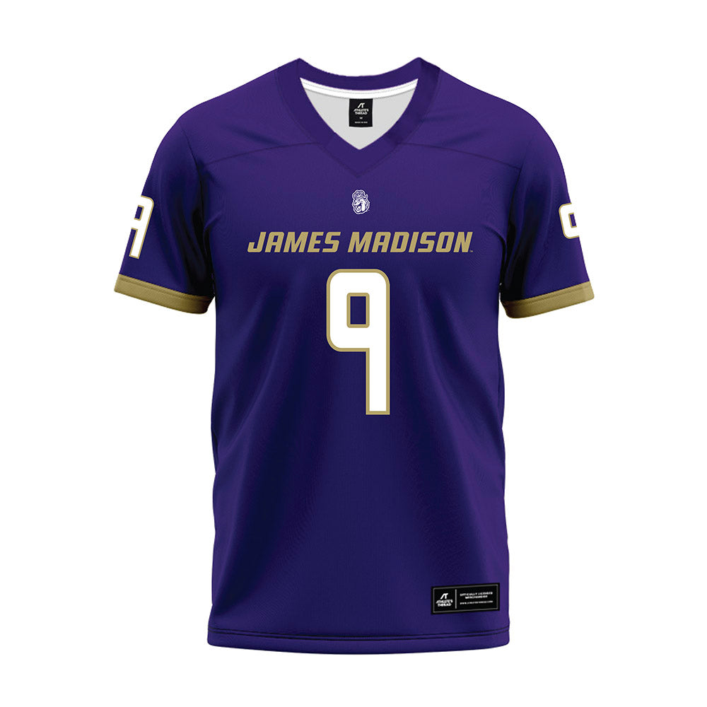 JMU - NCAA Football : Keitrone Simpson - Purple Premium Football Jersey-0