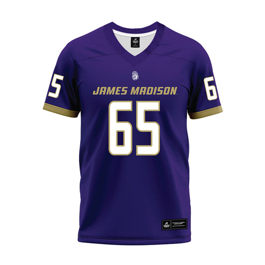 JMU - NCAA Football : Parker Cunningham - Purple Premium Football Jersey-0