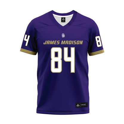 JMU - NCAA Football : Andrew Bennett - Purple Premium Football Jersey-0