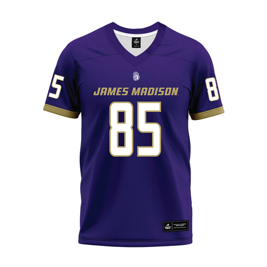 JMU - NCAA Football : Ryder Post - Purple Premium Football Jersey-0