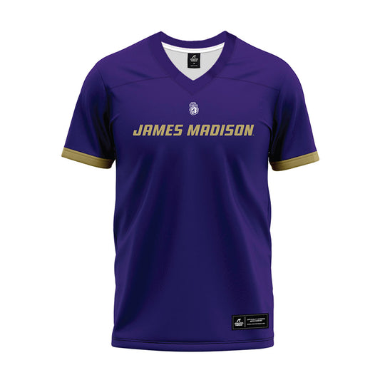JMU - NCAA Football : Camden Coleman - Purple Premium Football Jersey-0