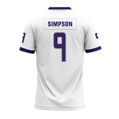 JMU - NCAA Football : Keitrone Simpson - White Premium Football Jersey-1