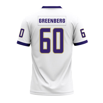 JMU - NCAA Football : Zach Greenberg - White Premium Football Jersey-1