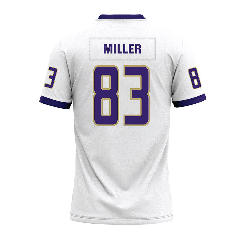 JMU - NCAA Football : Chase Miller - White Premium Football Jersey-1