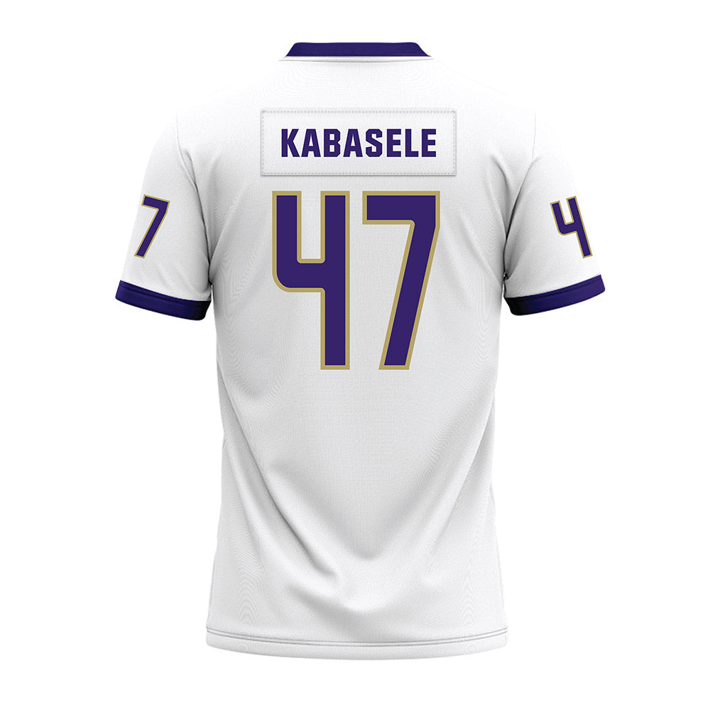 JMU - NCAA Football : Kevin Kabasele - White Premium Football Jersey-1