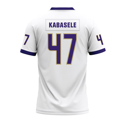 JMU - NCAA Football : Kevin Kabasele - White Premium Football Jersey-1
