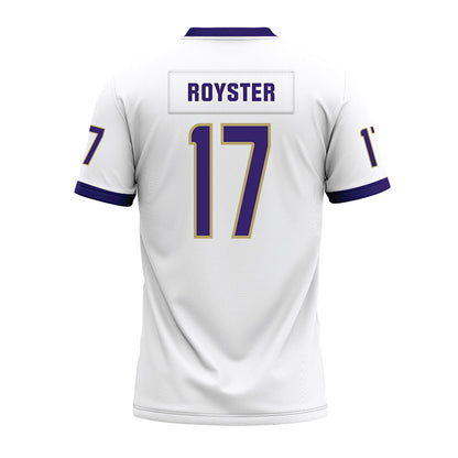 JMU - NCAA Football : Danny Royster - White Premium Football Jersey-1
