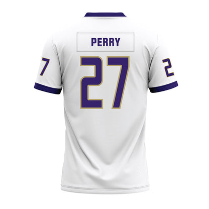 JMU - NCAA Football : Josiah Perry - White Premium Football Jersey-1
