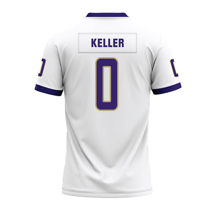 JMU - NCAA Football : Cole Keller - White Premium Football Jersey-1