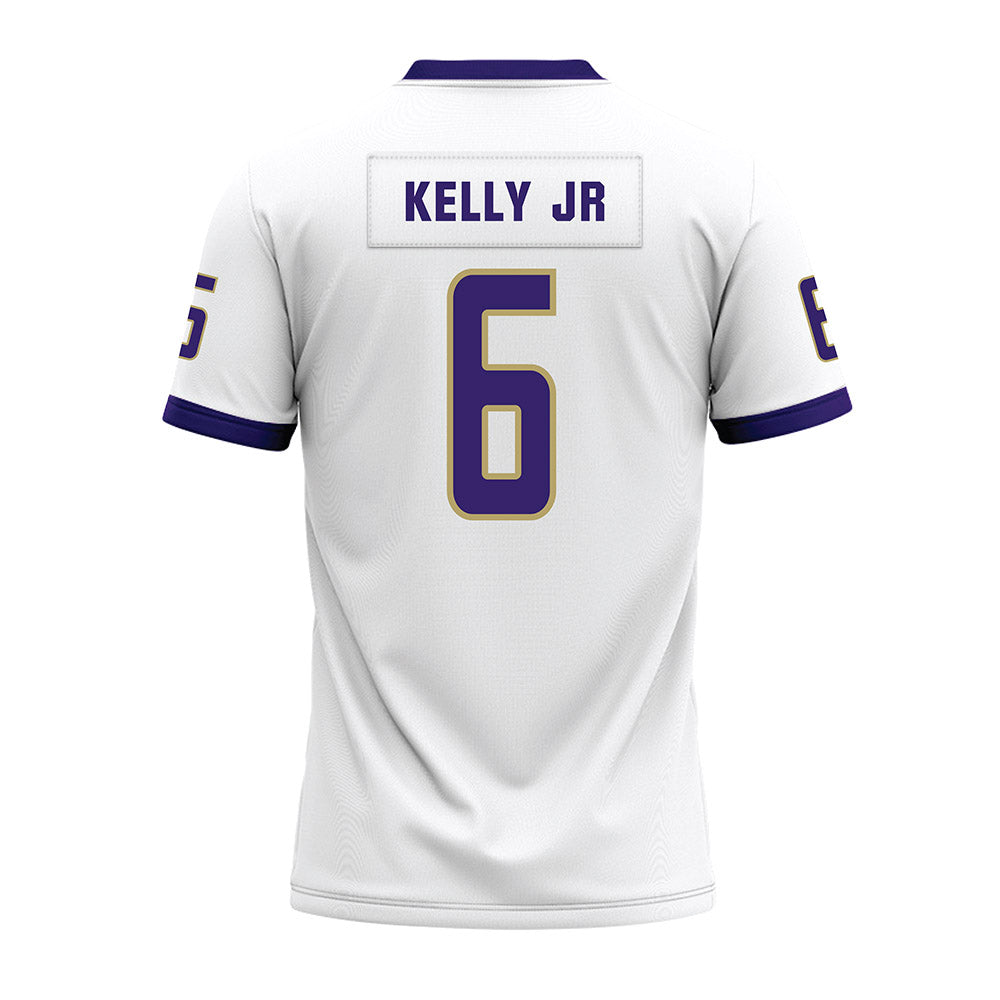 JMU - NCAA Football : DJ Kelly Jr - White Premium Football Jersey-1