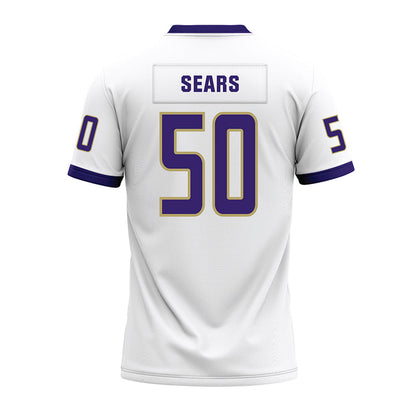 JMU - NCAA Football : Jesse Sears - White Premium Football Jersey-1