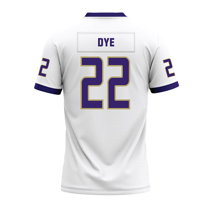 JMU - NCAA Football : Trashon Dye - White Premium Football Jersey-1