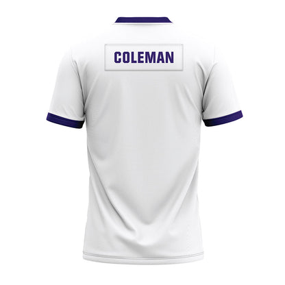 JMU - NCAA Football : Camden Coleman - White Premium Football Jersey-1