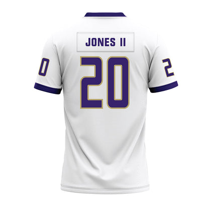 JMU - NCAA Football : Terrence Jones II - White Premium Football Jersey-1