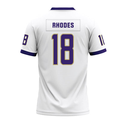 JMU - NCAA Football : Jase Rhodes - White Premium Football Jersey-1