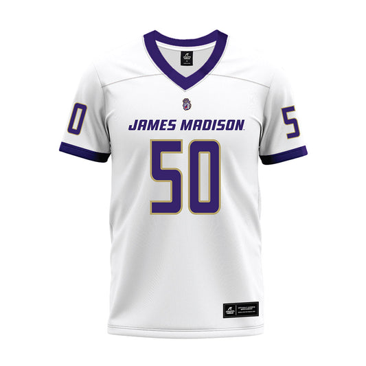 JMU - NCAA Football : Jesse Sears - White Premium Football Jersey-0