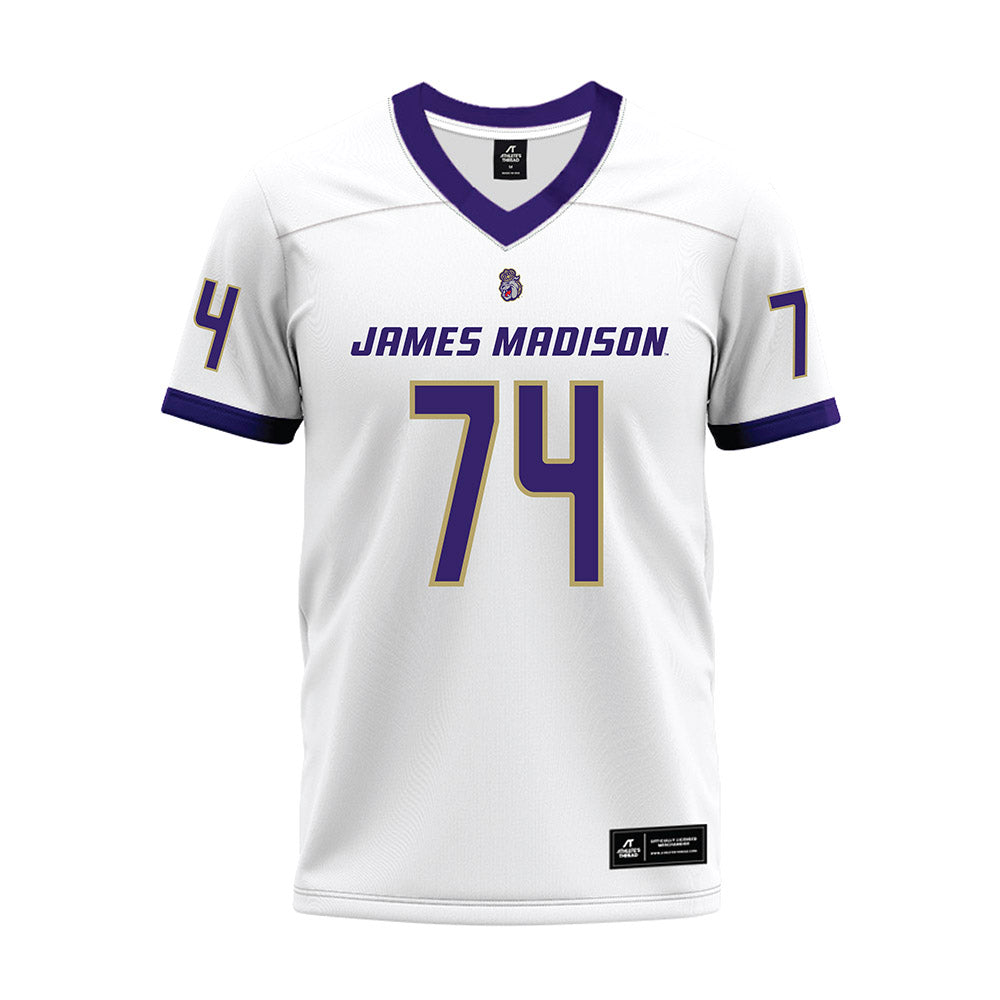 JMU - NCAA Football : Sani Reed - White Premium Football Jersey-0