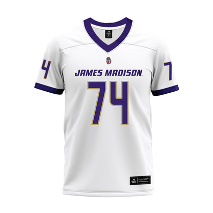 JMU - NCAA Football : Sani Reed - White Premium Football Jersey-0
