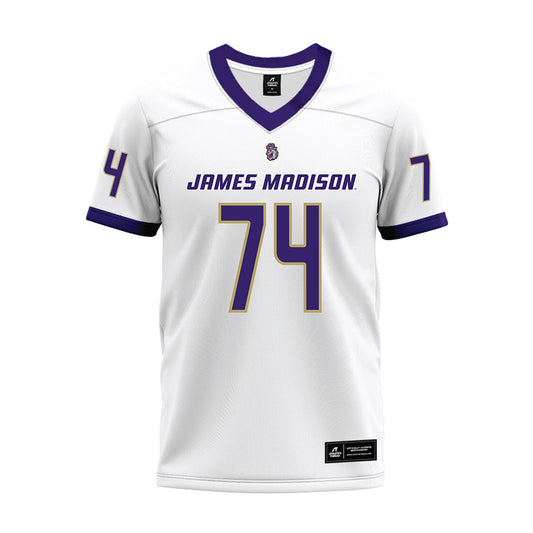 JMU - NCAA Football : Sani Reed - White Premium Football Jersey-0