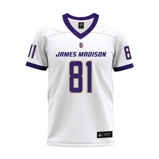 JMU - NCAA Football : Chase Pensyl - White Premium Football Jersey-0