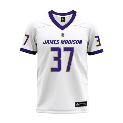 JMU - NCAA Football : Hayden Ross - White Premium Football Jersey-0