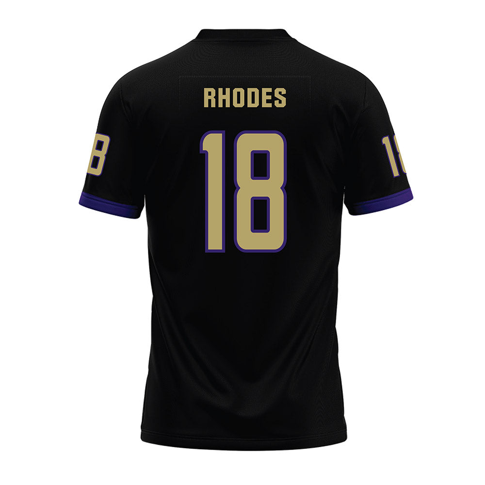 JMU - NCAA Football : Jase Rhodes - Black Premium Football Jersey-1
