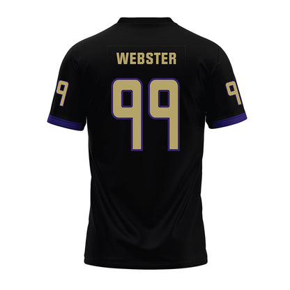 JMU - NCAA Football : Cole Webster - Black Premium Football Jersey-1