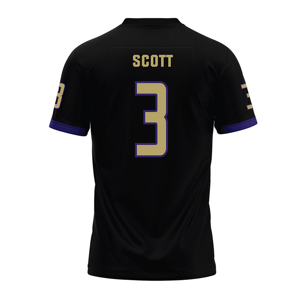 JMU - NCAA Football : Corey Scott - Black Premium Football Jersey-1