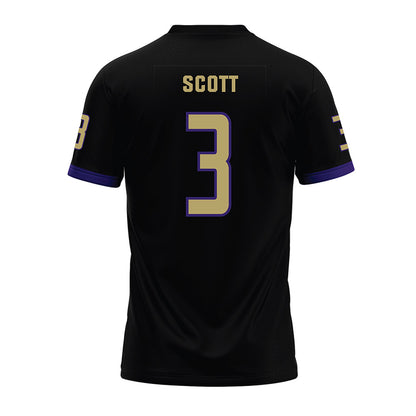 JMU - NCAA Football : Corey Scott - Black Premium Football Jersey-1