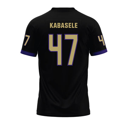 JMU - NCAA Football : Kevin Kabasele - Black Premium Football Jersey-1