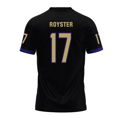 JMU - NCAA Football : Danny Royster - Black Premium Football Jersey-1