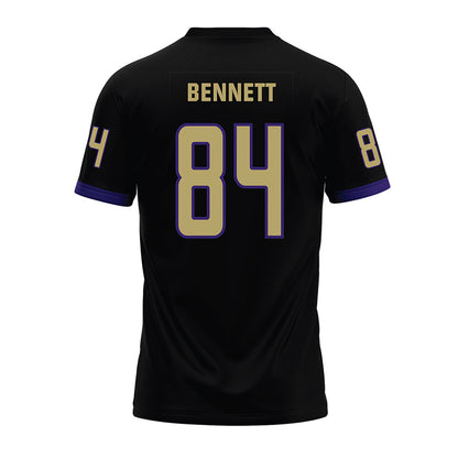 JMU - NCAA Football : Andrew Bennett - Black Premium Football Jersey-1