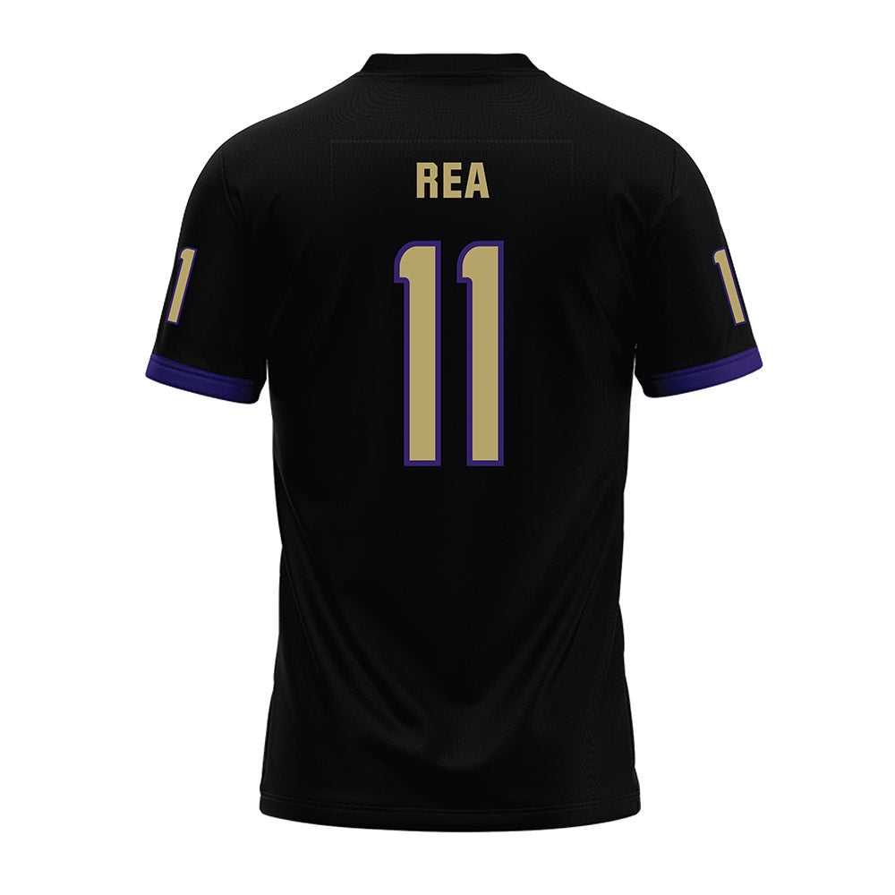JMU - NCAA Football : Patrick Rea - Black Premium Football Jersey-1