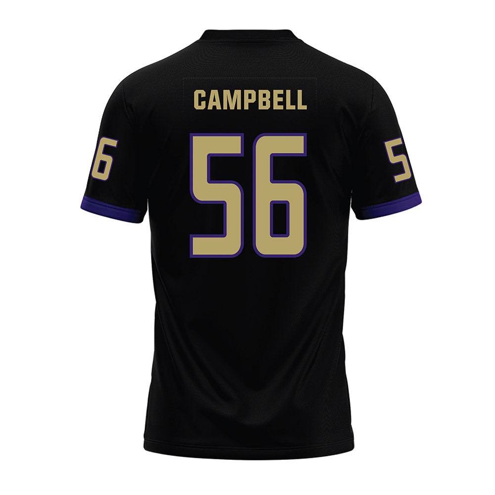 JMU - NCAA Football : JaKobe Campbell - Black Premium Football Jersey-1