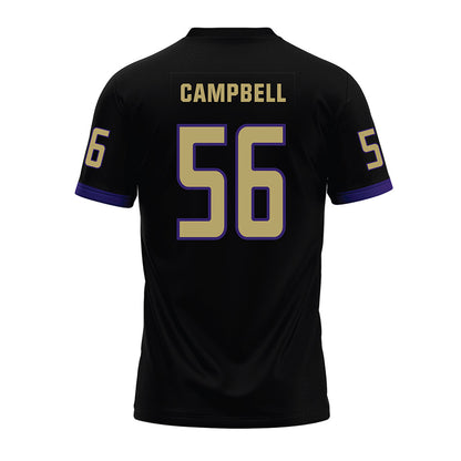 JMU - NCAA Football : JaKobe Campbell - Black Premium Football Jersey-1
