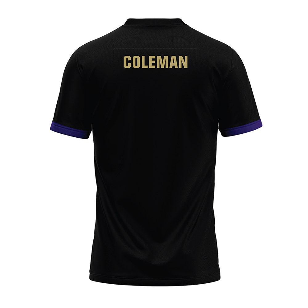 JMU - NCAA Football : Camden Coleman - Black Premium Football Jersey-1